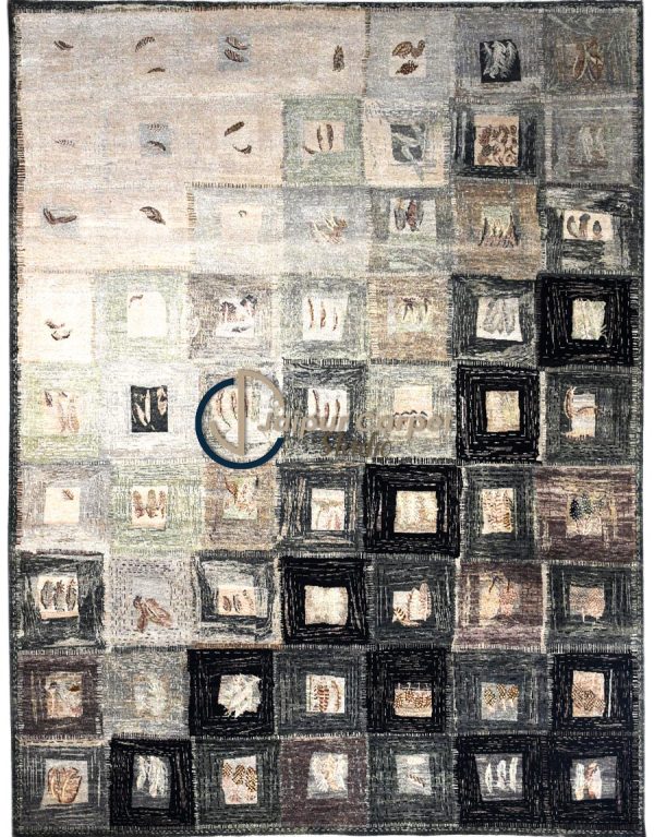 Eclipse Fade – Modern Gradient Hand-Knotted Rug