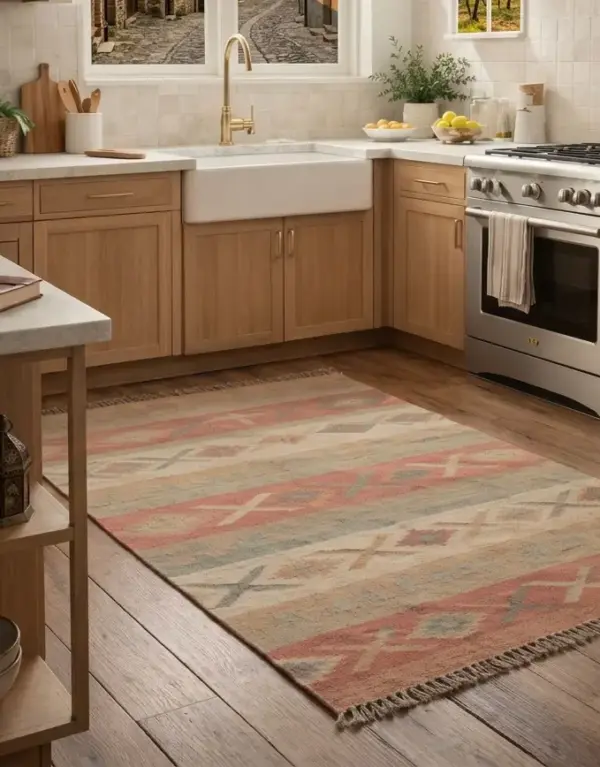 Red Handmade Flatweave Rug | Custom Size Durrie