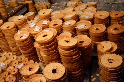 Ghewar traditional Rajasthani sweet dessert honeycomb disc - authentic Jaipur sweets mithai