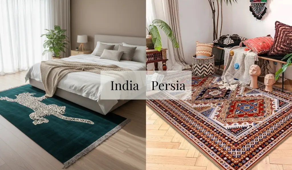 Persian rugs vs Indian rugs